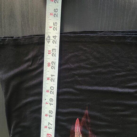 Spiral Direct Cry of the Wolf Black Tshirt Goth Gringe Edgy Medium Bat Sleeve - Picture 7 of 9